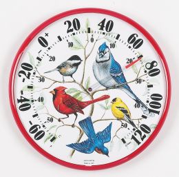 Designer Edition 12-1/2 in/Outdoor Songbirds Thermometer