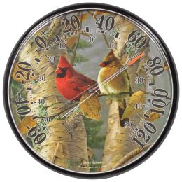 James Hautman 12-1/2 In/Outdoor Cardinals Thermometer