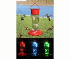 Solar Powered Color Changing Hummingbird Feeder