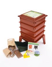Worm Factory® 360 with Worms (Color: Terracotta)